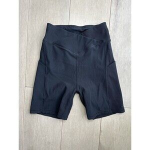 Ribex Biker Shorts Sz S Black Sport Gym Deep Pockets